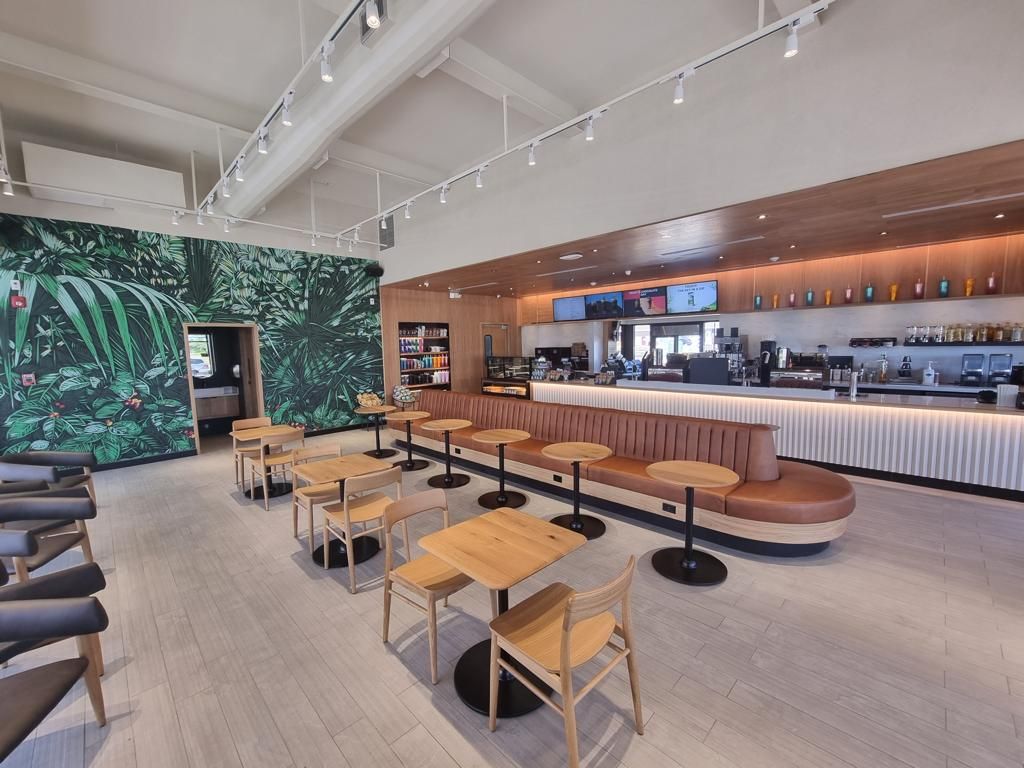 Coffee bar con mobiliario a medida